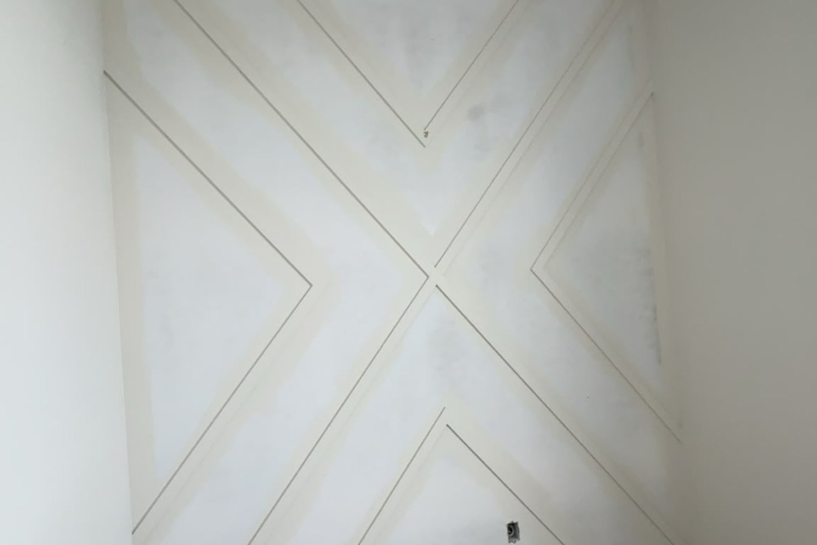 Feature wall before painting