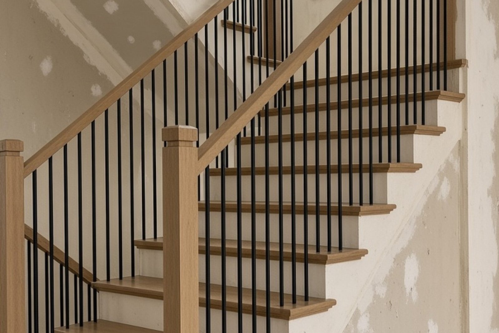 Staircase before painting